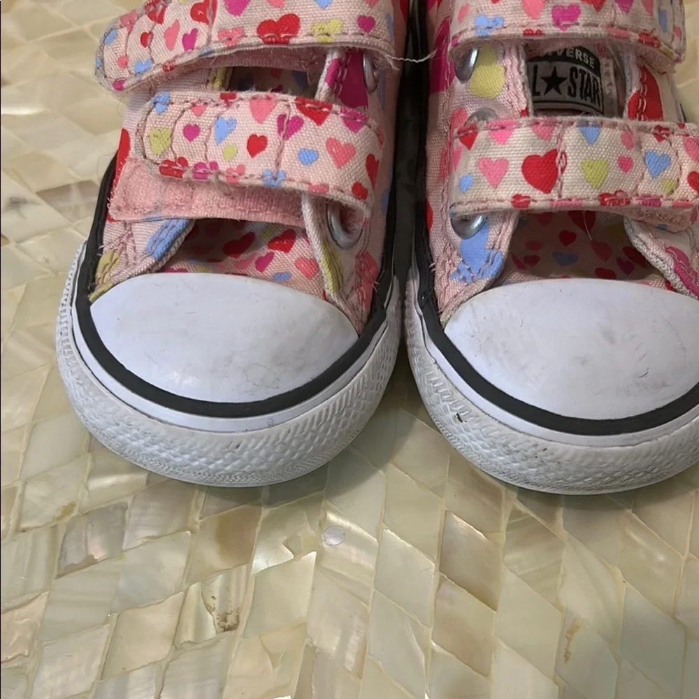 Converse Pink Floral Canvas Sneakers